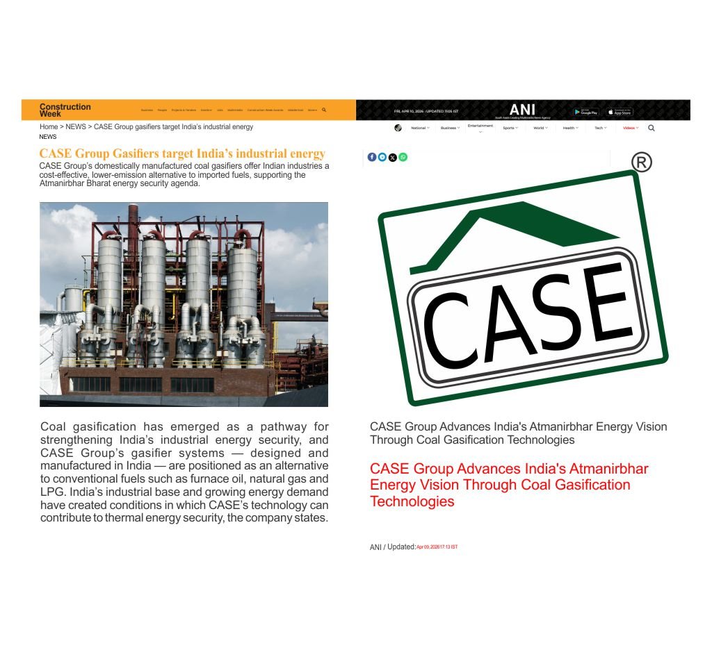 CASE Group Featured in Leading Media for Advancing India’s Atmanirbhar Energy Vision Through Coal Gasification